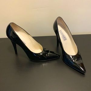 Paco Gil Black Patent Stilettos size 40